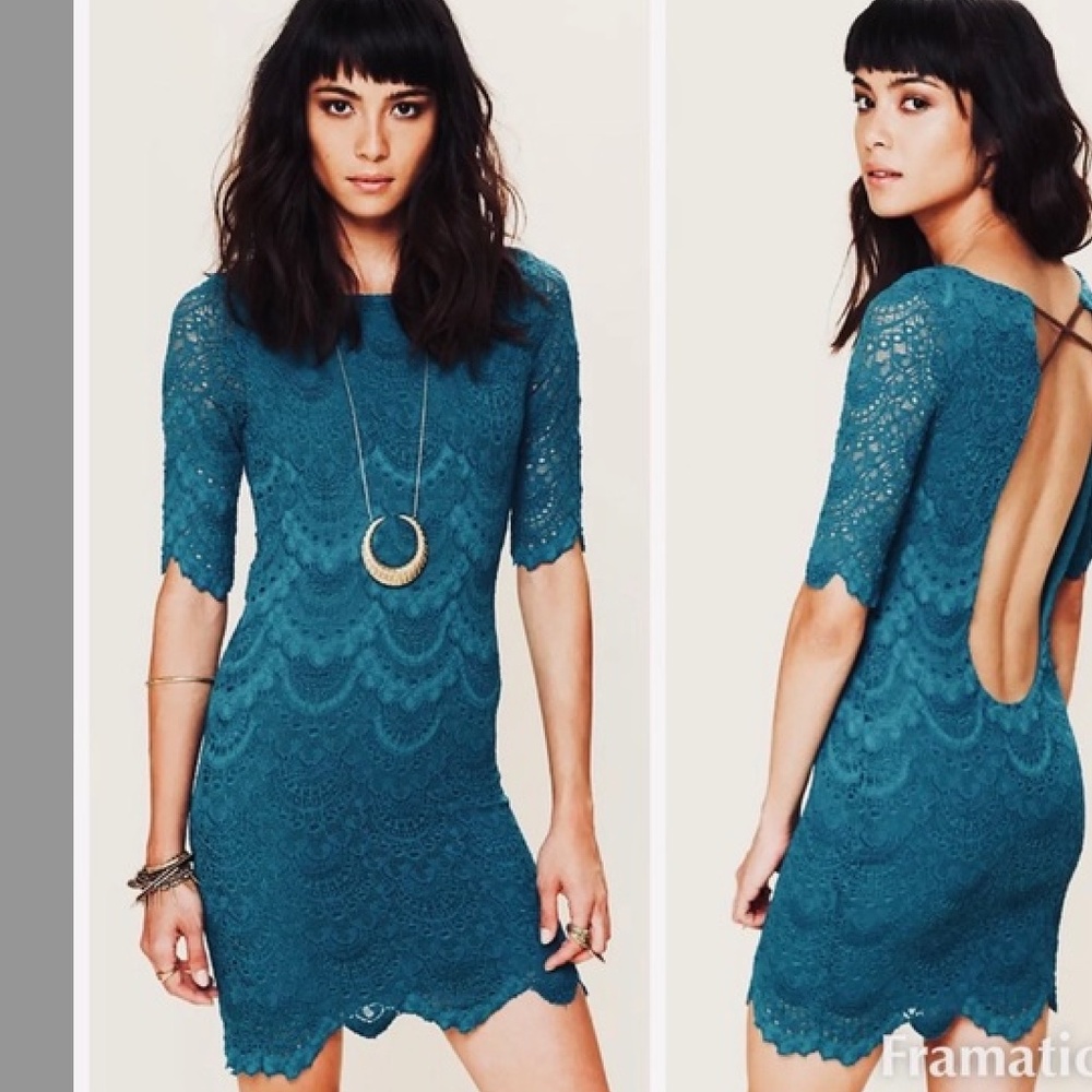 NIGHTCAP Lace Priscilla Open Back Dress EUC